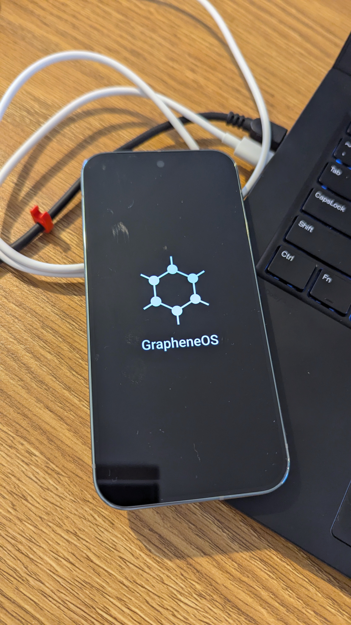 GrapheneOS boot screen