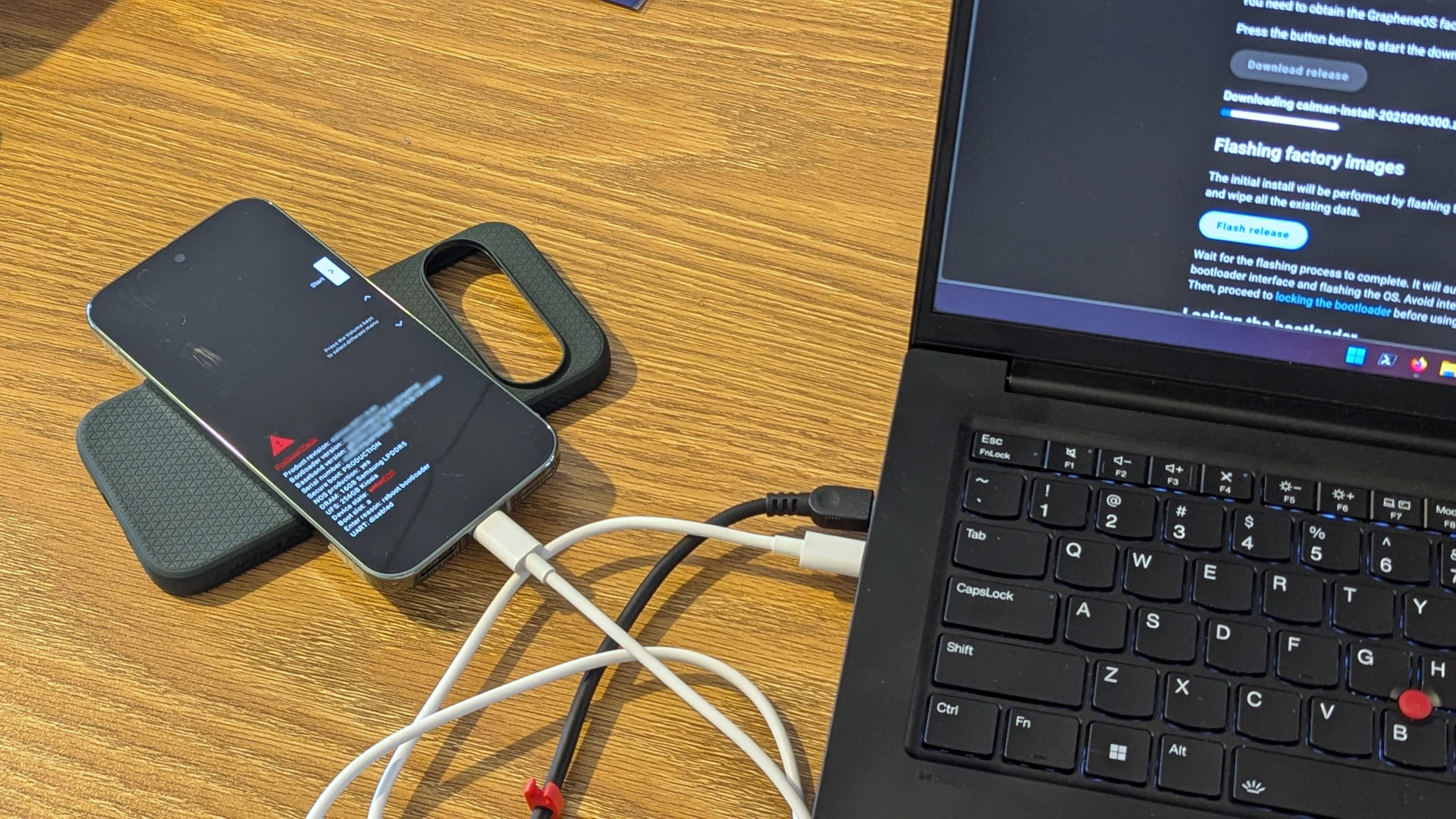 Flashing GrapheneOS onto the Pixel 9 Pro