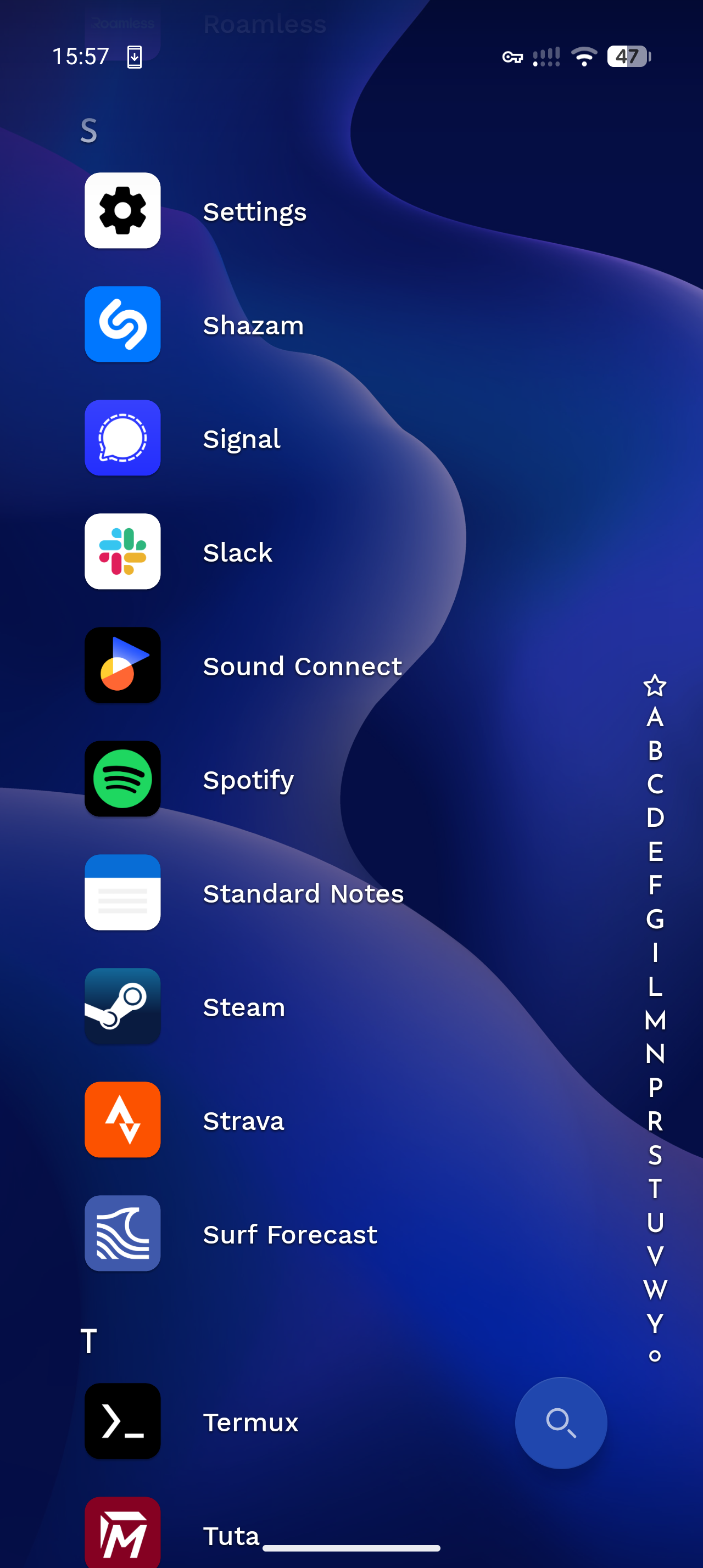 Niagara menu